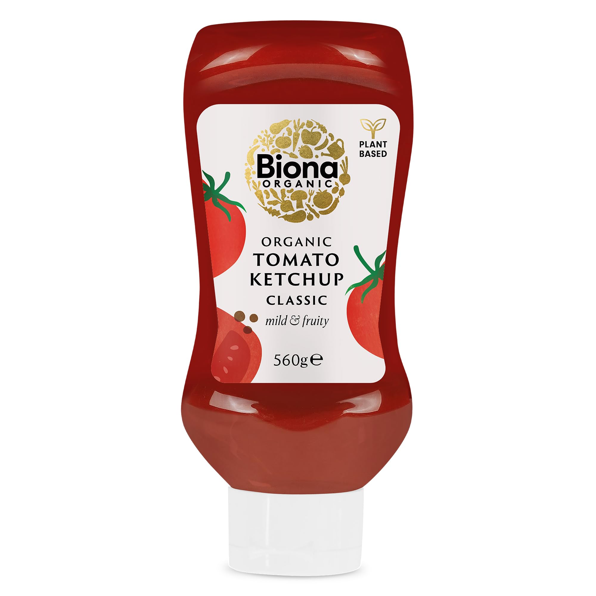 Biona Organic Tomato Ketchup Classic Squeezy Bottle, 560g