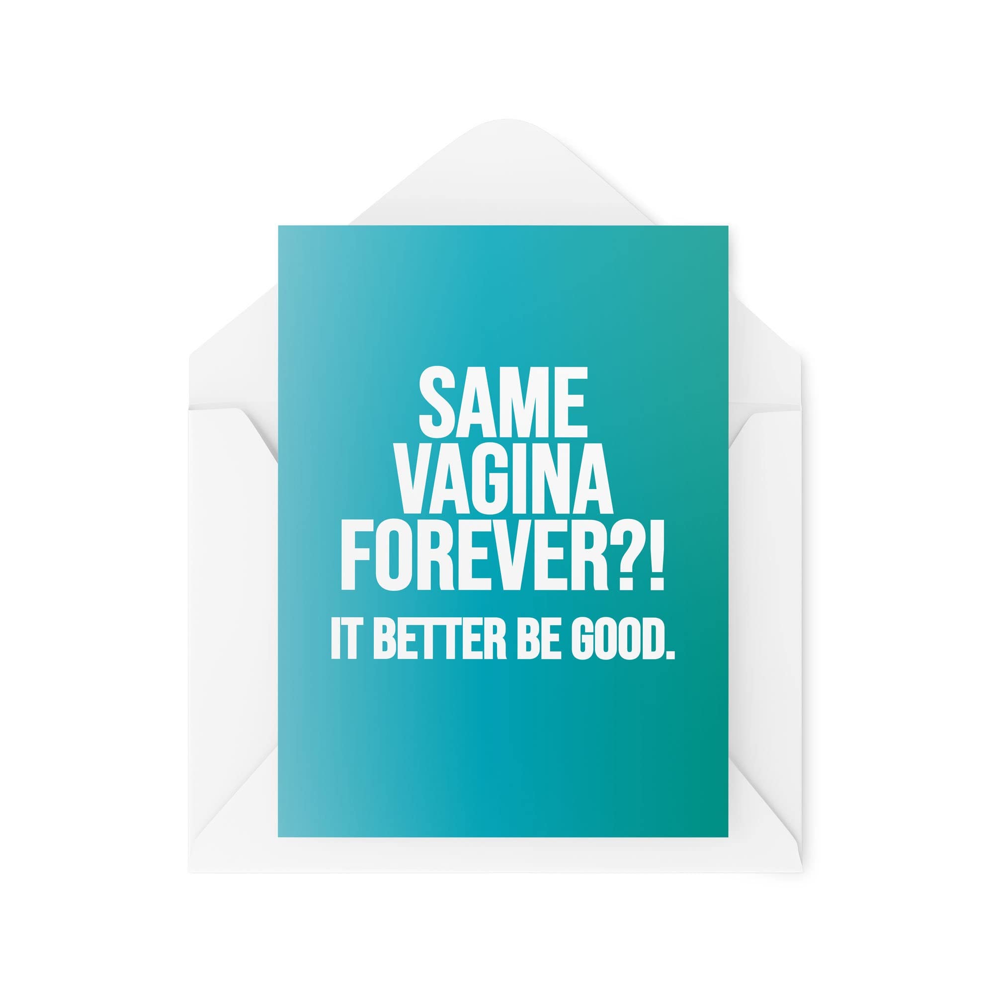 Funny Engagement Cards, Wedding Planning Cards, Same Vag Forever, Getting Married Card, Proposal Friend Joke Banter Fun, CBH263