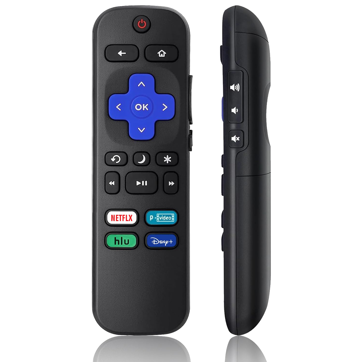 Telecomando universale di ricambio per Roku TV tutti i modelli, compatibile con Smart TV TCL/Hisense/Sharp/Philips/Onn/Element/Insignia/JVC/RCA R0KU (non per RokuStick, box e lettori)