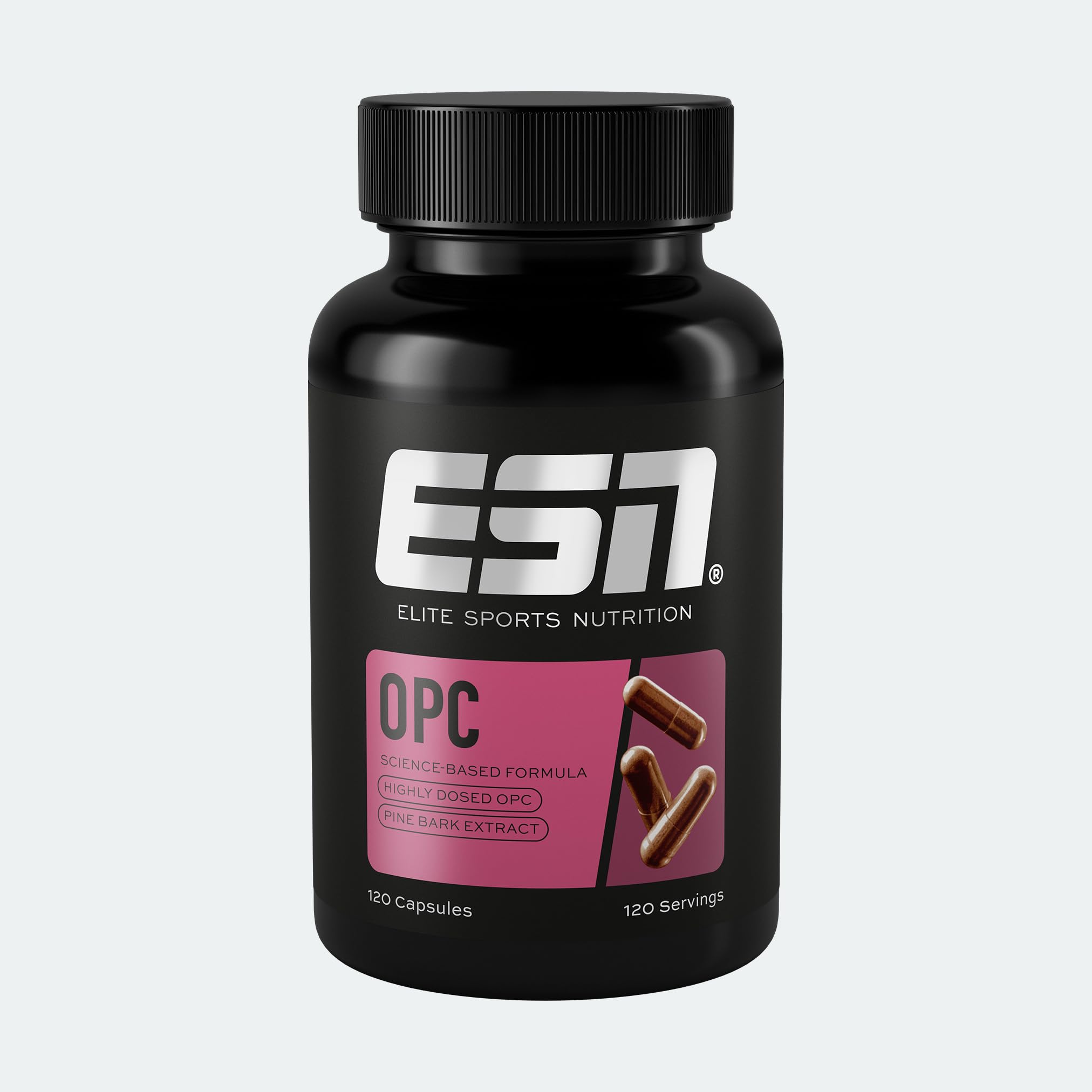 ESN OPC, 120 Capsules, Grape Seed Extract Capsules with Vitamin C, high Dosage, Vegan - Made in Germany