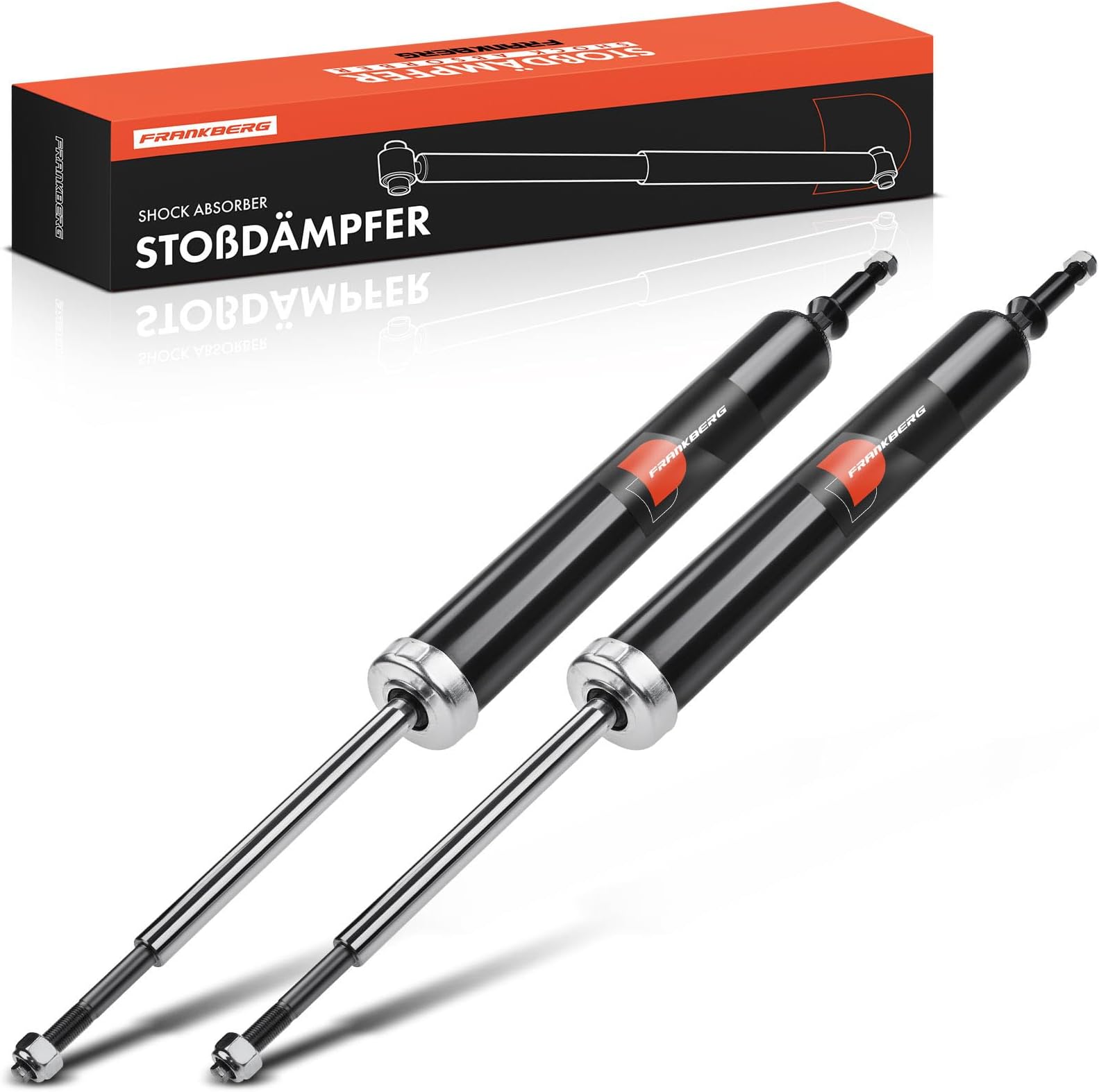 Frankberg 2x Shock Absorber Strut Rear Left Right 560mm Gas pressure Compatible with 1 Series E81 3 Series Touring E91 1 Series E87 1 Series Cabriolet E88 Replace# 349041,310984