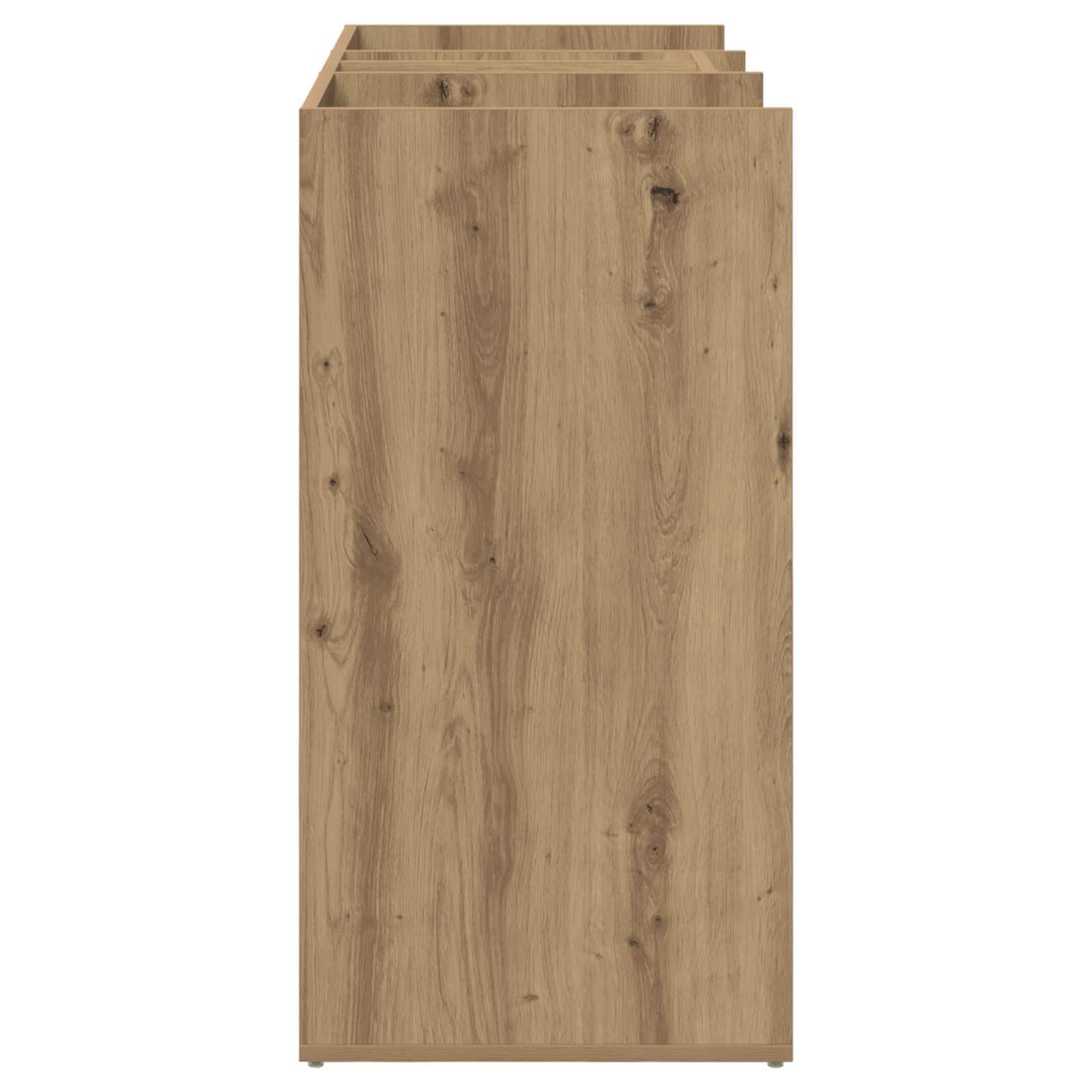 Golf Schrank Uni Artisan-Eiche 102 x 45 x 85,5 cm mit viel Stauraum, langlebigem Holz, stabilem Metallrahmen, ideal für Garagen, moderne Aufbewahrungslösung für Golfzubehör, Organisation