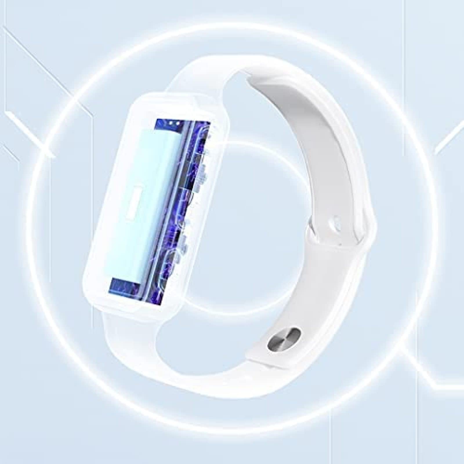 Pulsera Inteligente Con Reloj De Descarga Eléctrica y Vibración, Alarma De Cámara De Sangre Blanca, Recordatorio Para Estudiantes, Autodisciplina Silenciosa - PU