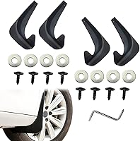 Vista 1 de 4 piezas de aletas para lodo de coche, protector de lodo, protector de guardabarros, protector contra salpicaduras, protector lateral delantero