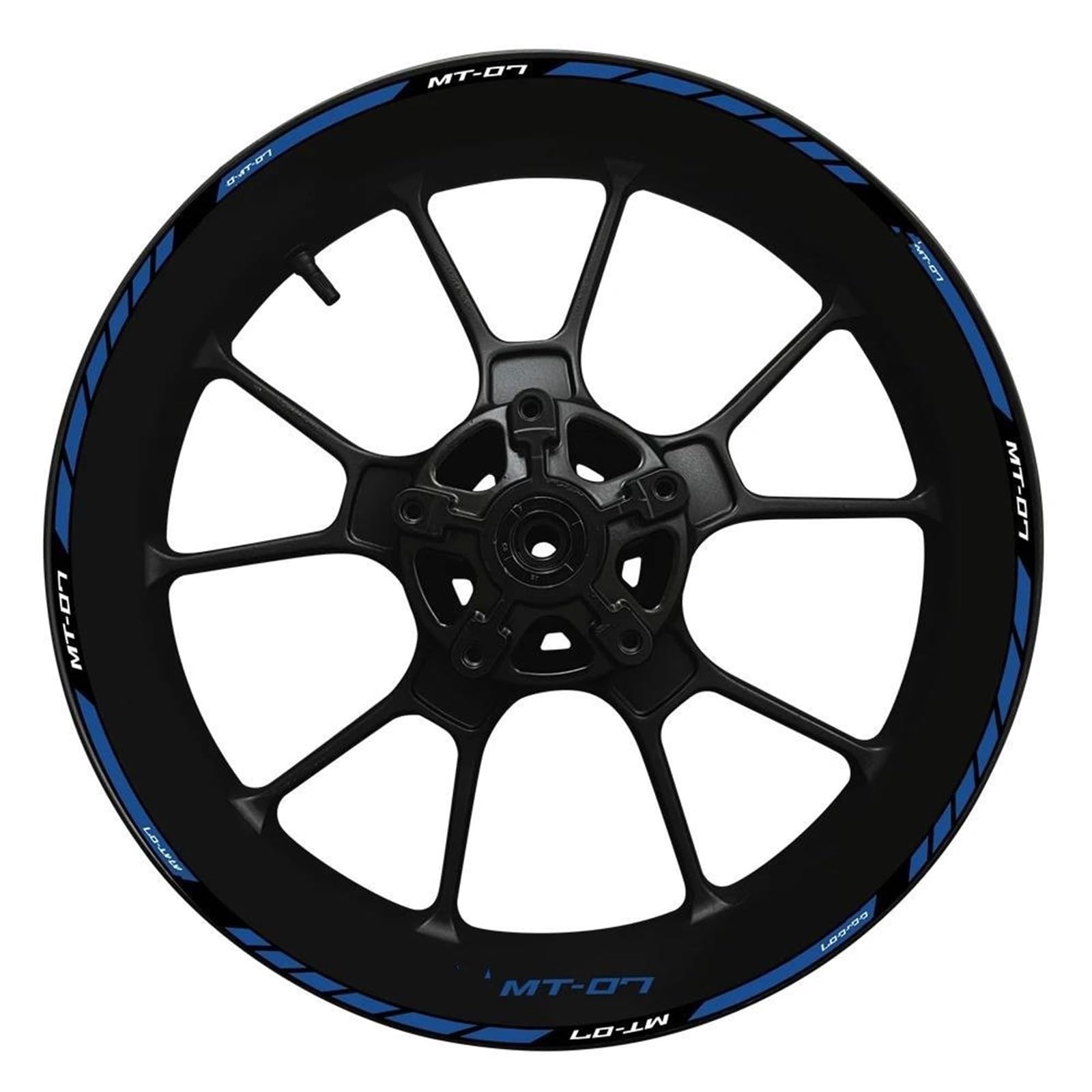 Inner and Outer Rim Reflective Waterproof Sticker 2022 for Yamaha MT-07 Wheel Hub Decal Decoration MT07 Set MT 07(Color3)