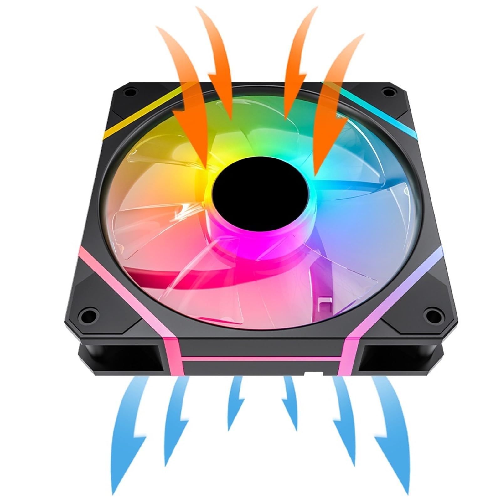 AM12 RGB Ventoinha PC Controladora 120mm Computer Case Fan Kit 6pin raffreddamento ad acqua CPU Ventole di Raffreddamento Argb 12cm Ventilador