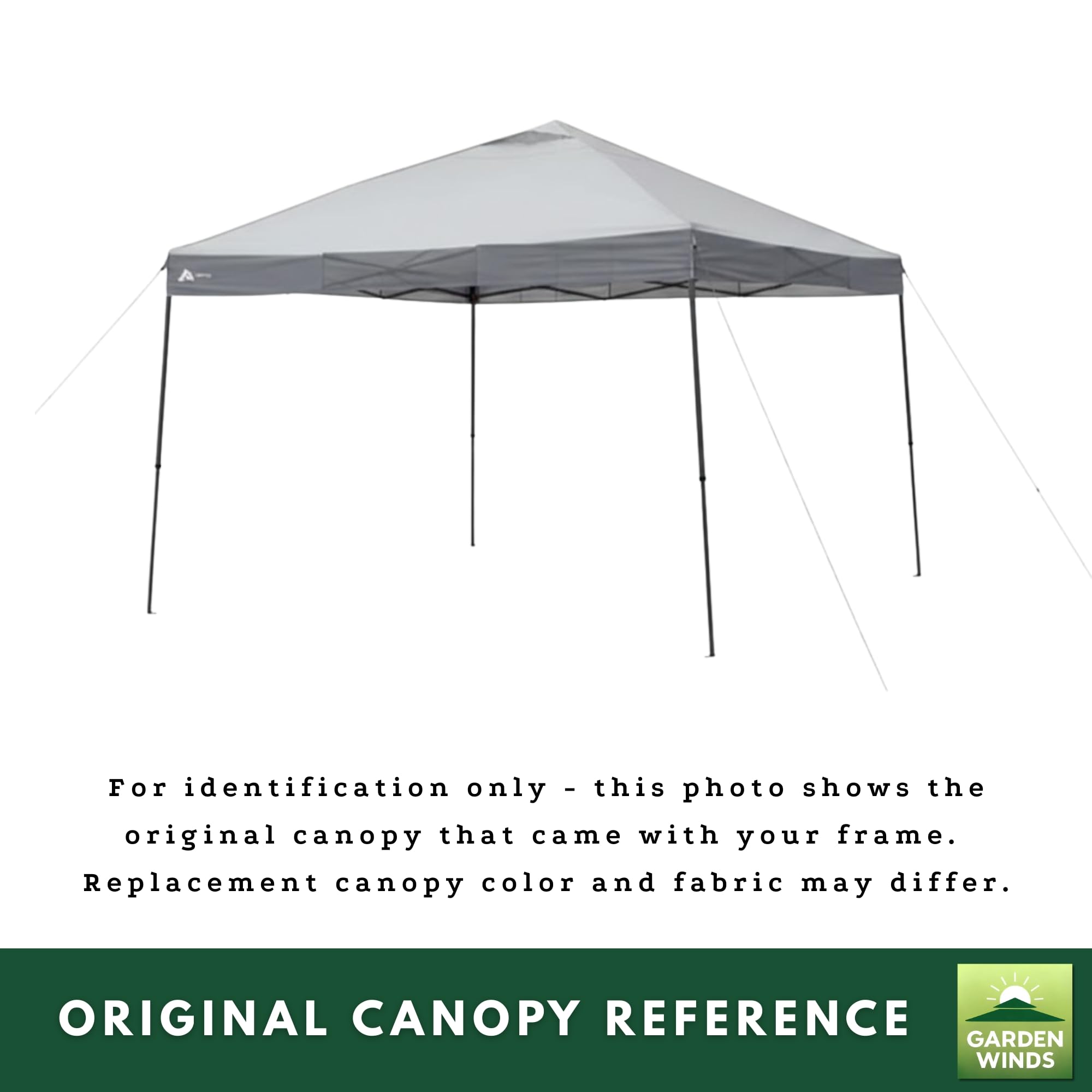Garden Winds Copertura superiore di ricambio per tettoia compatibile con Cool Spot Coos Bay e Eagle Peak, gazebo istantaneo pop-up da 3,9 x 2,9 m, prestazioni aggiornate in tessuto Riplock 350