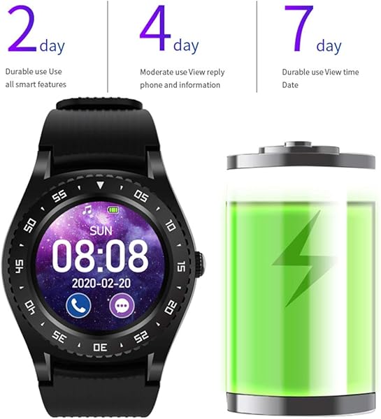 KingbeefLIU Guarda M12 True Color Full Touch Screen Photo Step Conteggio Bluetooth Smart Watch Arancia