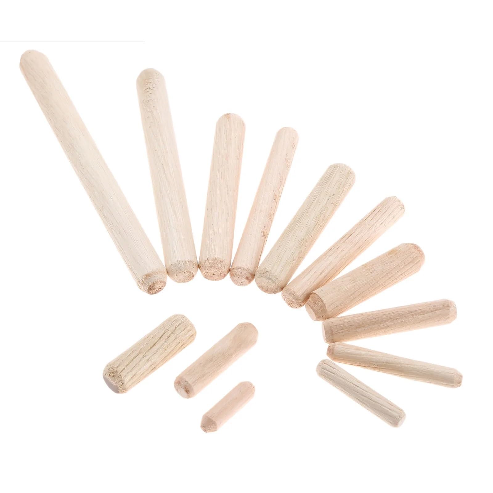 hölzerne Passstifte, Schrank Schublade rund geriffelt Holz Handwerk Dübel Stifte Stangen Set Möbelbeschlag M6 M8 M10 50–200 Stück(8x60mm 50pcs)