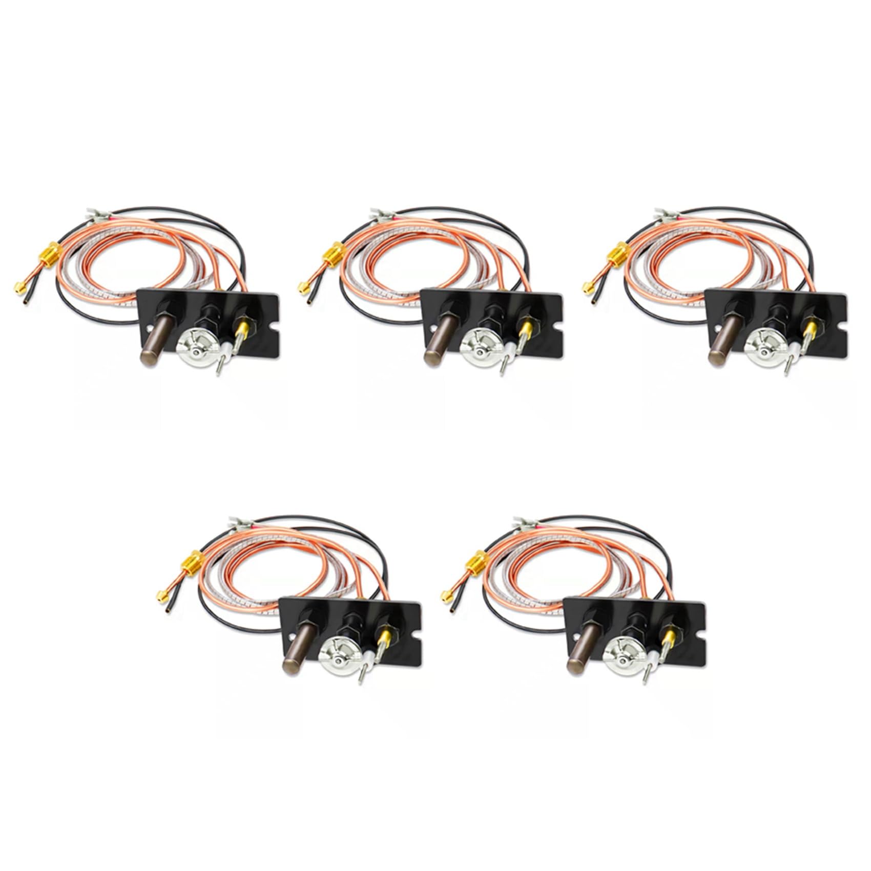 Jnchdghwa Photo Color 5X Propane & Natural Gas Fireplace Pilot Assembly Include Pilot Tube, Thermocouple And Ignitor Wire Used For Fireplaces
