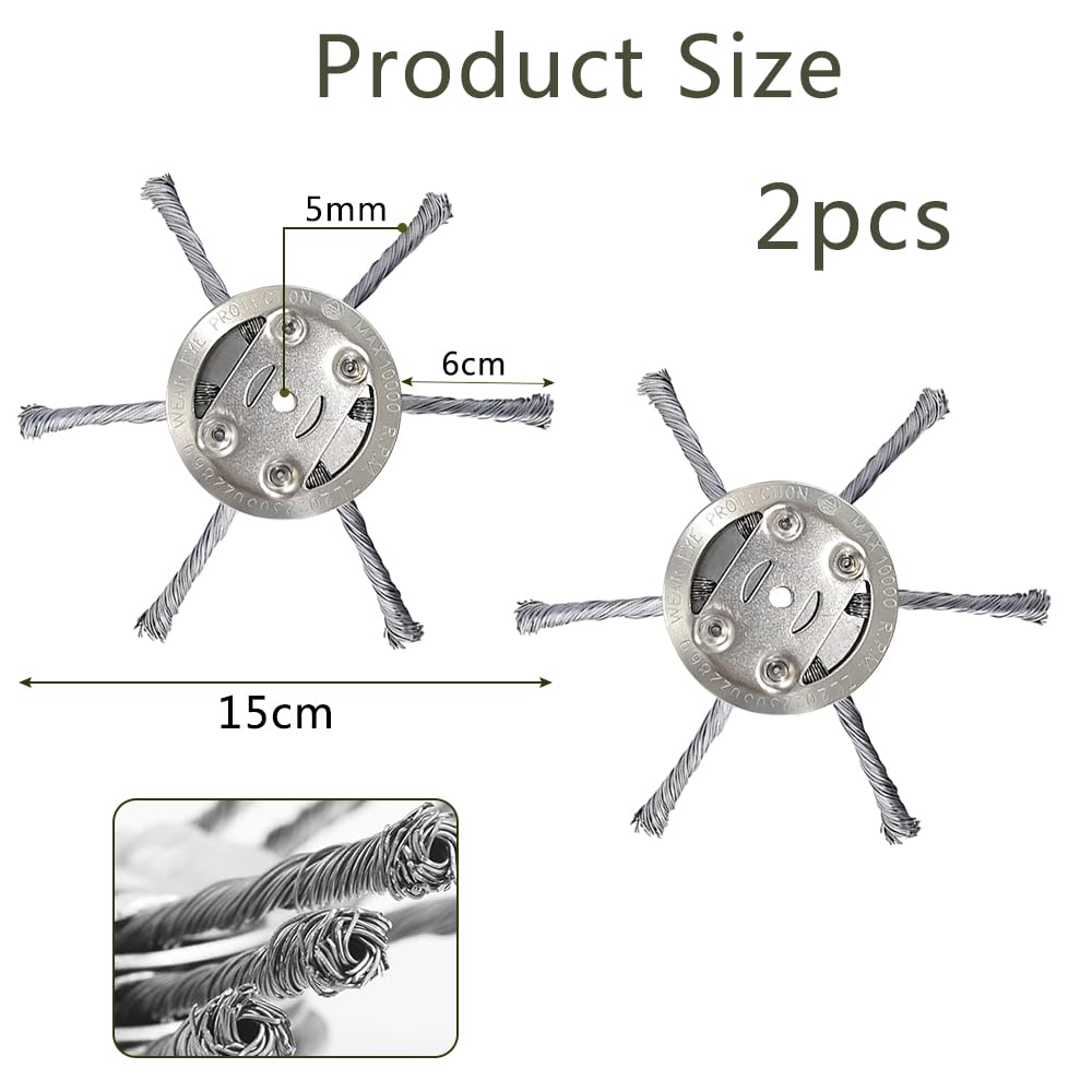 Unkrautbürste Hochwertiger Für Stihl Silber Motorsense Freischneider 25,4x200mm