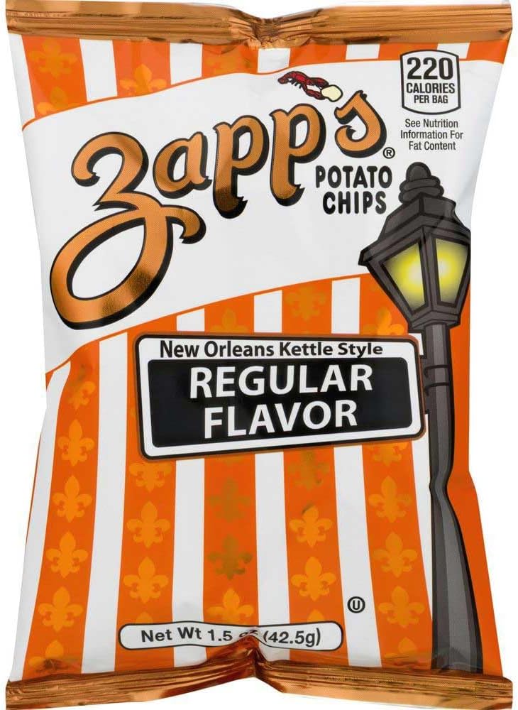 Zapps Regular Flavor Potato Chips, 1.5 Ounce - 60 per case.