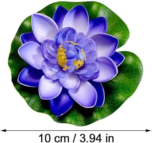 1Pc Rosa. Künstliche Blume,schwimmend,lebensechte Seerose,Gartendekoration,Mikro für Teichlandschaft,10 cm,Teiche and Zubehör,Teichpflanzen,Garten