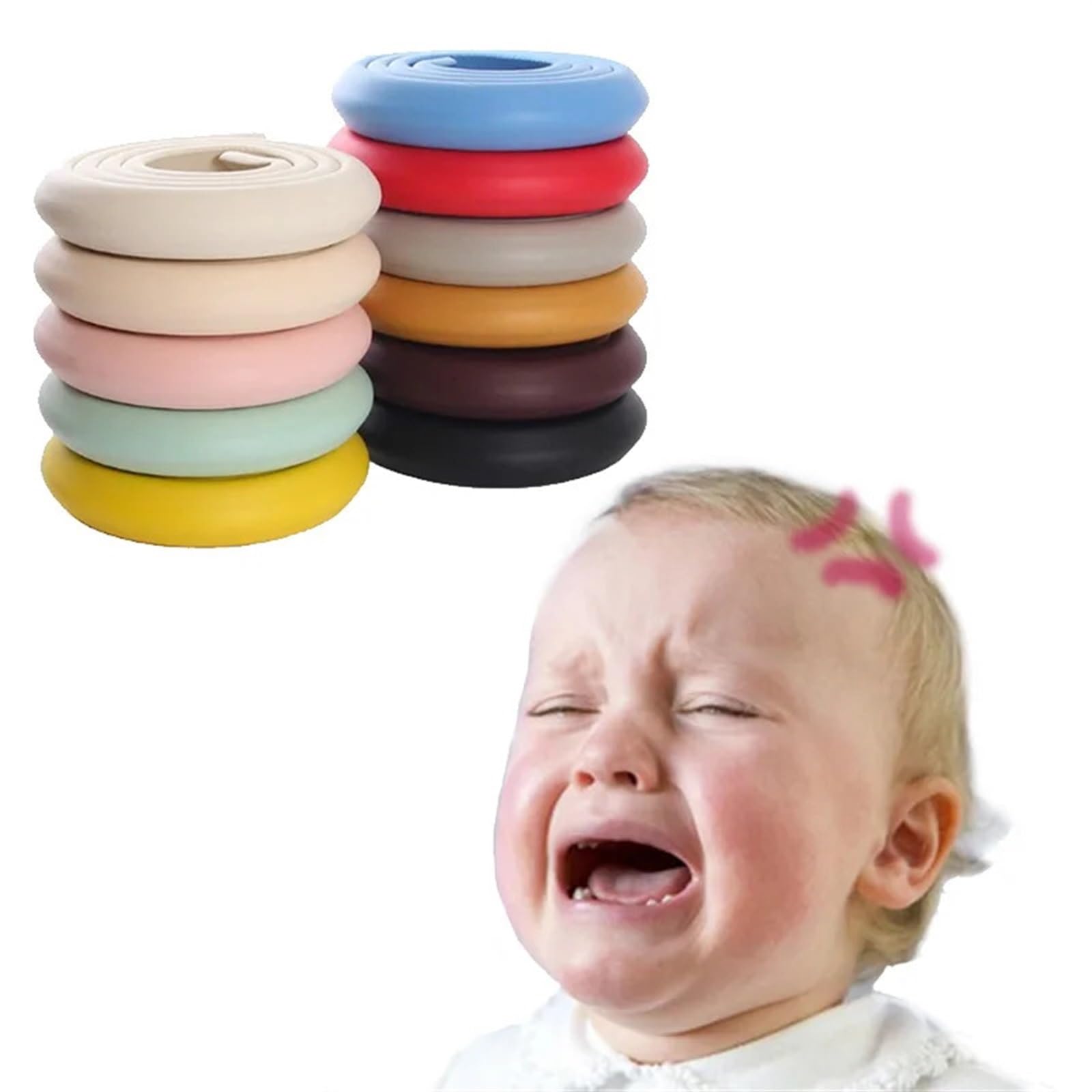 Eckenschutz für Tische, Kindersicherheit, 2 Meter Schutz, Möbelkantenschutzband