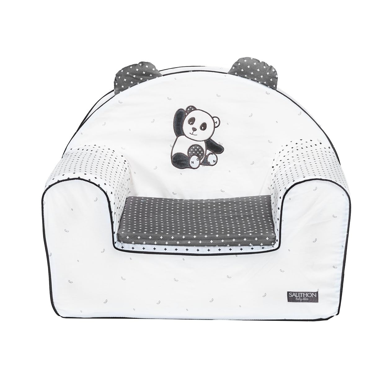Sauthon Fauteuil Club 42x41cm en Coton Blanc