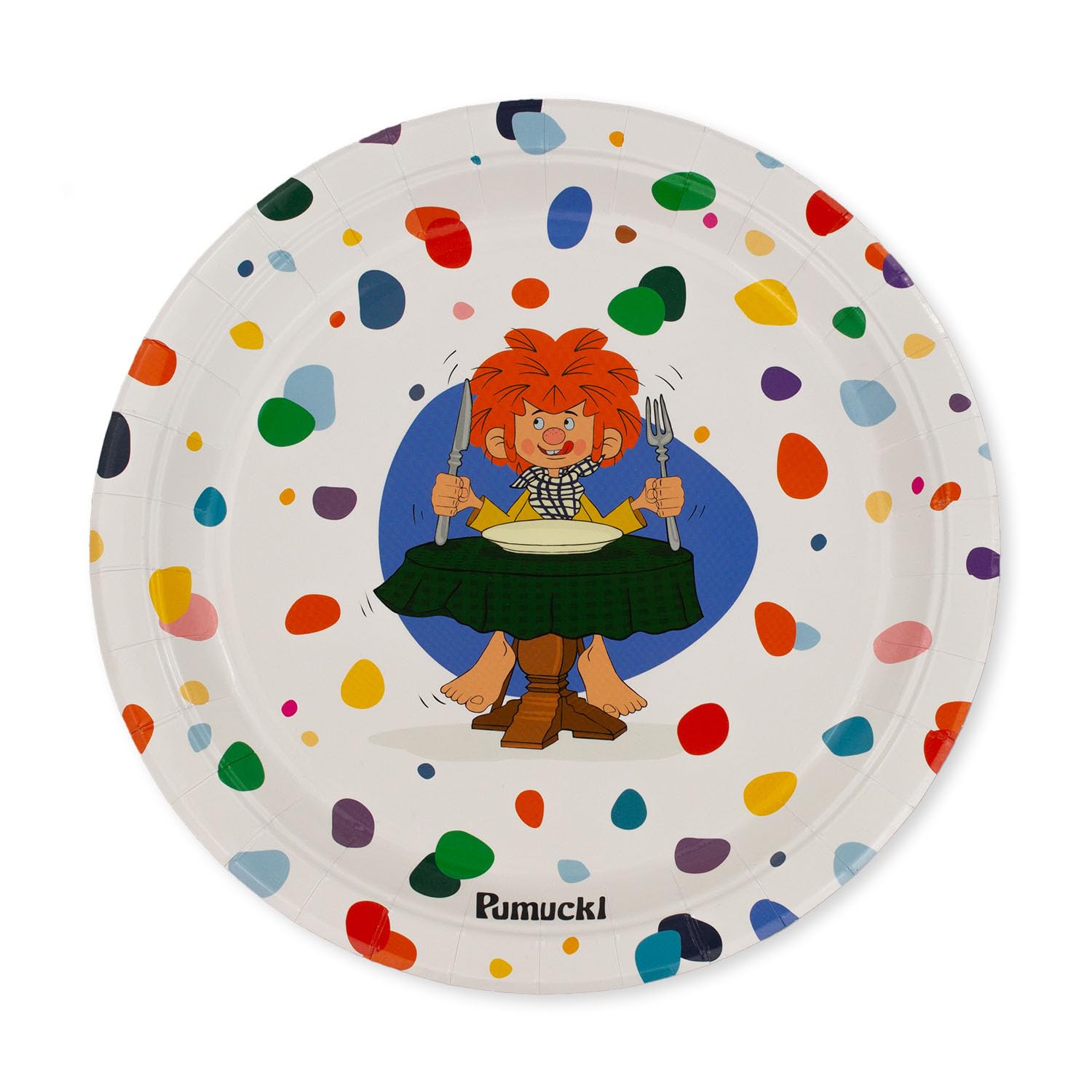 Bavariashop | PUMUCKL Kinder Party Set für Geburtstag | Kindergeburtstag-Geschirrset mit Pappteller, Becher und Serviette | 44 Teile