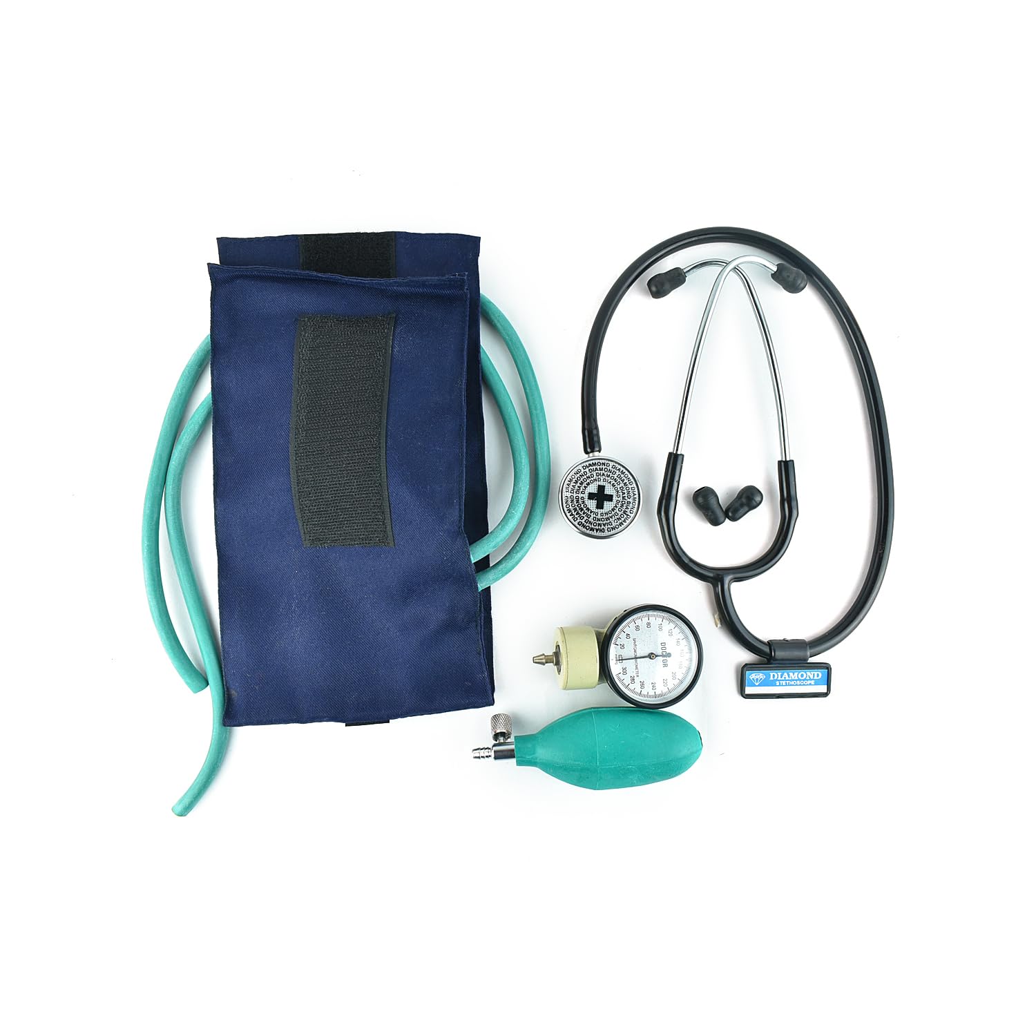 Advance Aneroid Blood Pressure Monitor SC-0 T0 300 MMHG (Green) with Golden Rim Single Sided Stethoscope-image-17