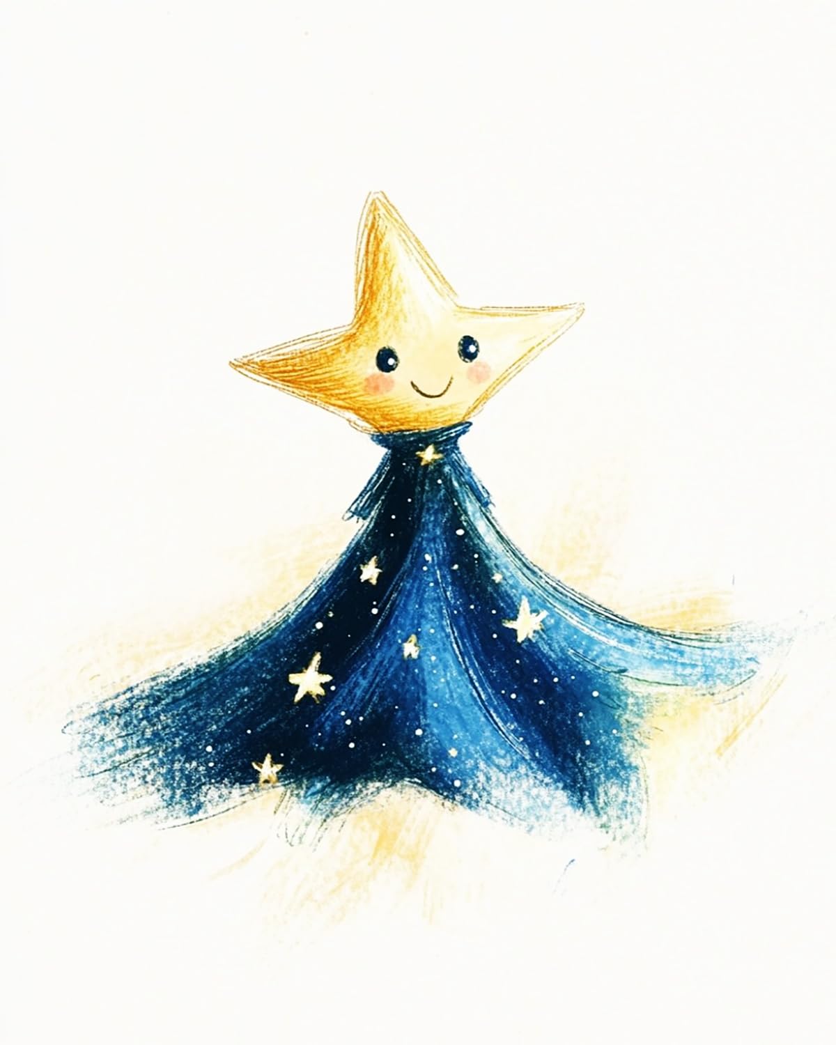 Liubaishi Blue, Gold, Navy Paint By Numbers For Adults, Star Dream Elf, 40X50 Cm Acrylic Canvas Painting Kit