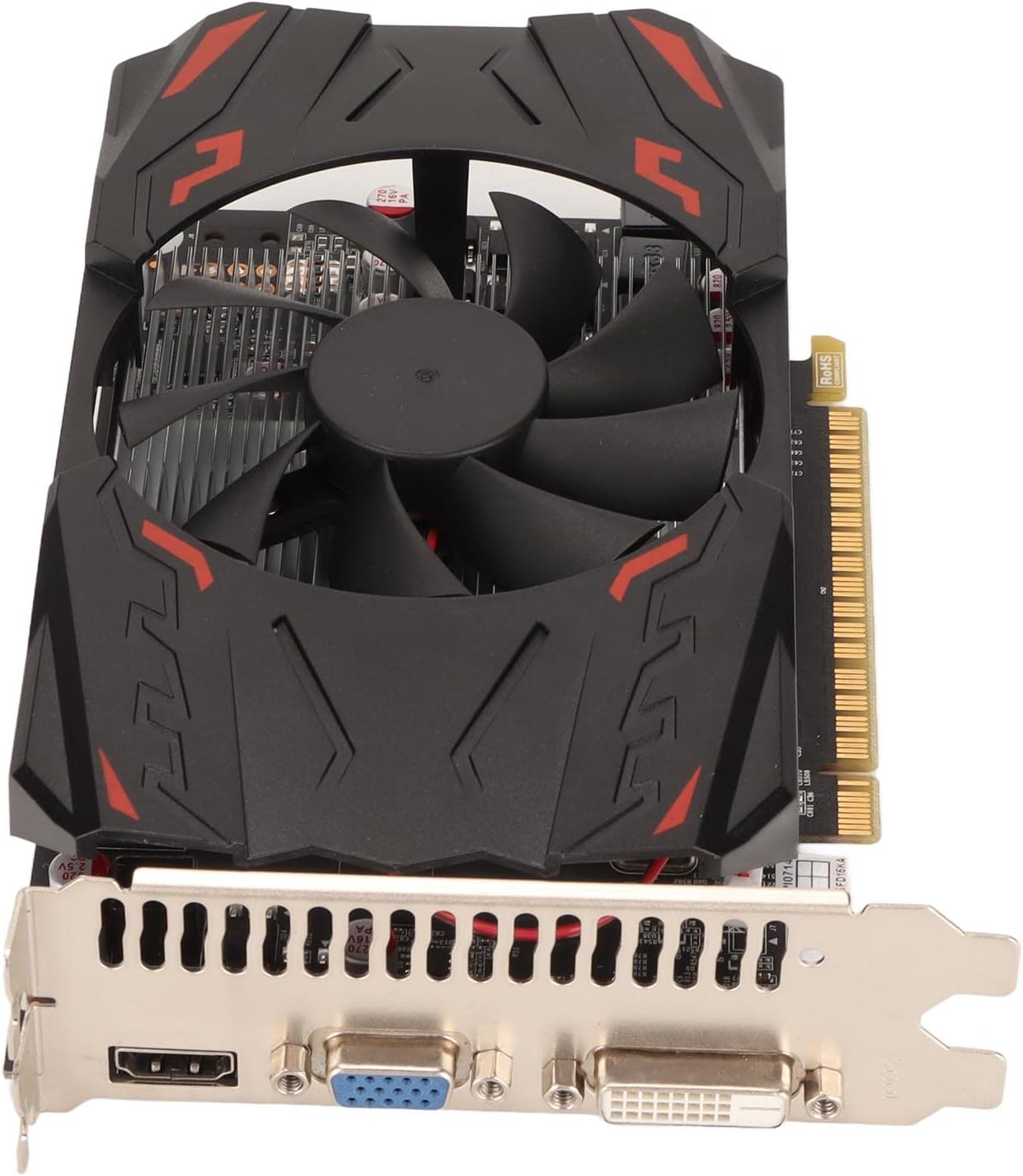 VBESTLIFE Scheda Grafica GTX550ti, 1 GB 128 Bit GDDR5, PCI Express 1.1 X16, HDMI/DVI/VGA, Grande Ventola di Raffreddamento, Scheda Video per Computer Desktop