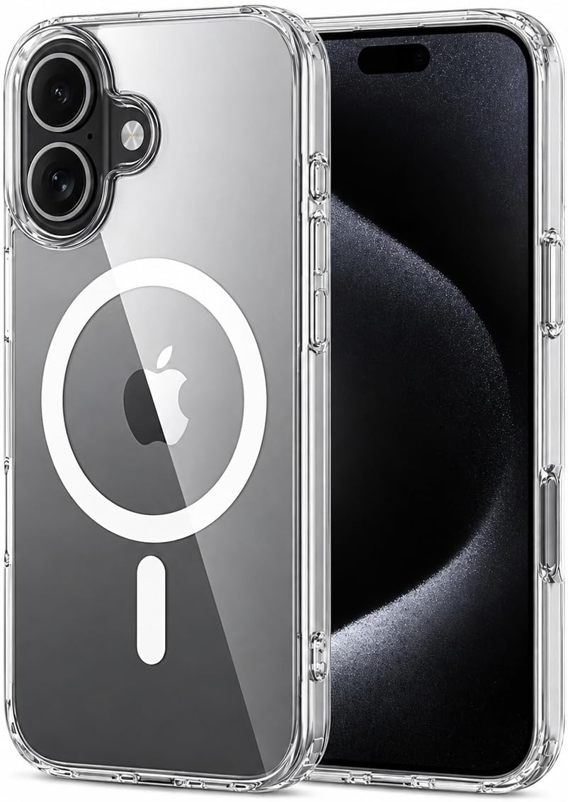 Capa Magnética para (Iphone 16) Transparente Premium compatível com Mag-Safe Anti Impacto e Anti Amarelamento (Iphone 16)