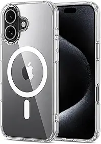 Capa Magnética para (Iphone 16) Transparente Premium compatível com Mag-Safe Anti Impacto e Anti Amarelamento (Iphone 16)