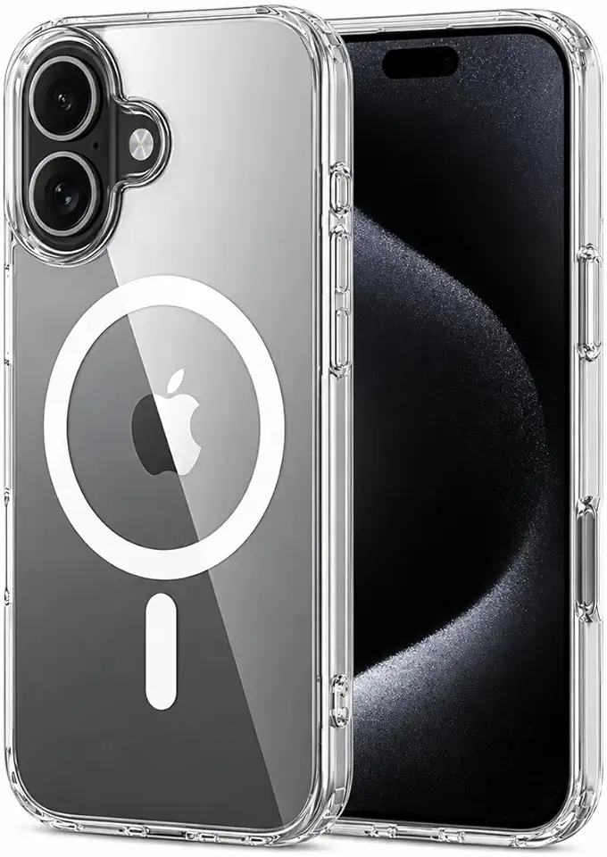 Capa Magnética para (Iphone 16) Transparente Premium compatível com Mag-Safe Anti Impacto e Anti Amarelamento (Iphone 16)