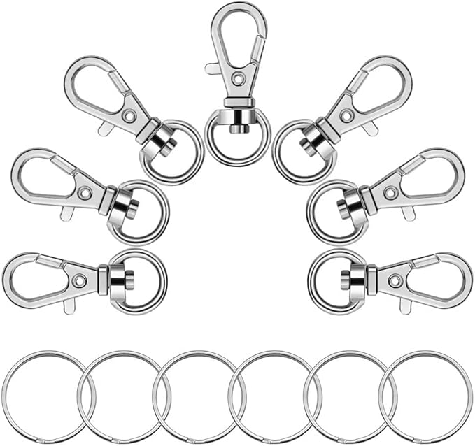 20Pcs Swivel Snap Hook Set,Stainless Steel Swivel Snap Hooks with Durable Metal