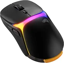 Glorious Mouse para jogos O3 sem fio para jogos - sistema de bateria intercambiável InfinitePlay, polling de 8k, interruptores ópticos de clique de 130 m, ultraleve 66 g, sensor óptico DPI 30K, RGB