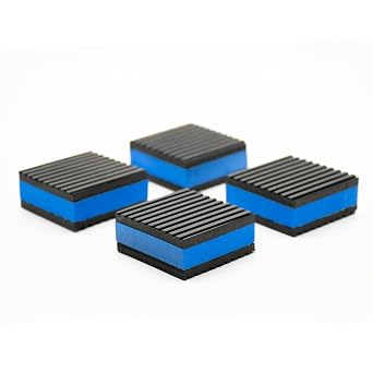 7/8 Inch Thick Rubber Anti-Vibrations Damping Pads Pack, Heavy Duty Sound Insulating Pad for Air Compressor, Conditioner, Automotive, Mechanic 2 Inch Wide