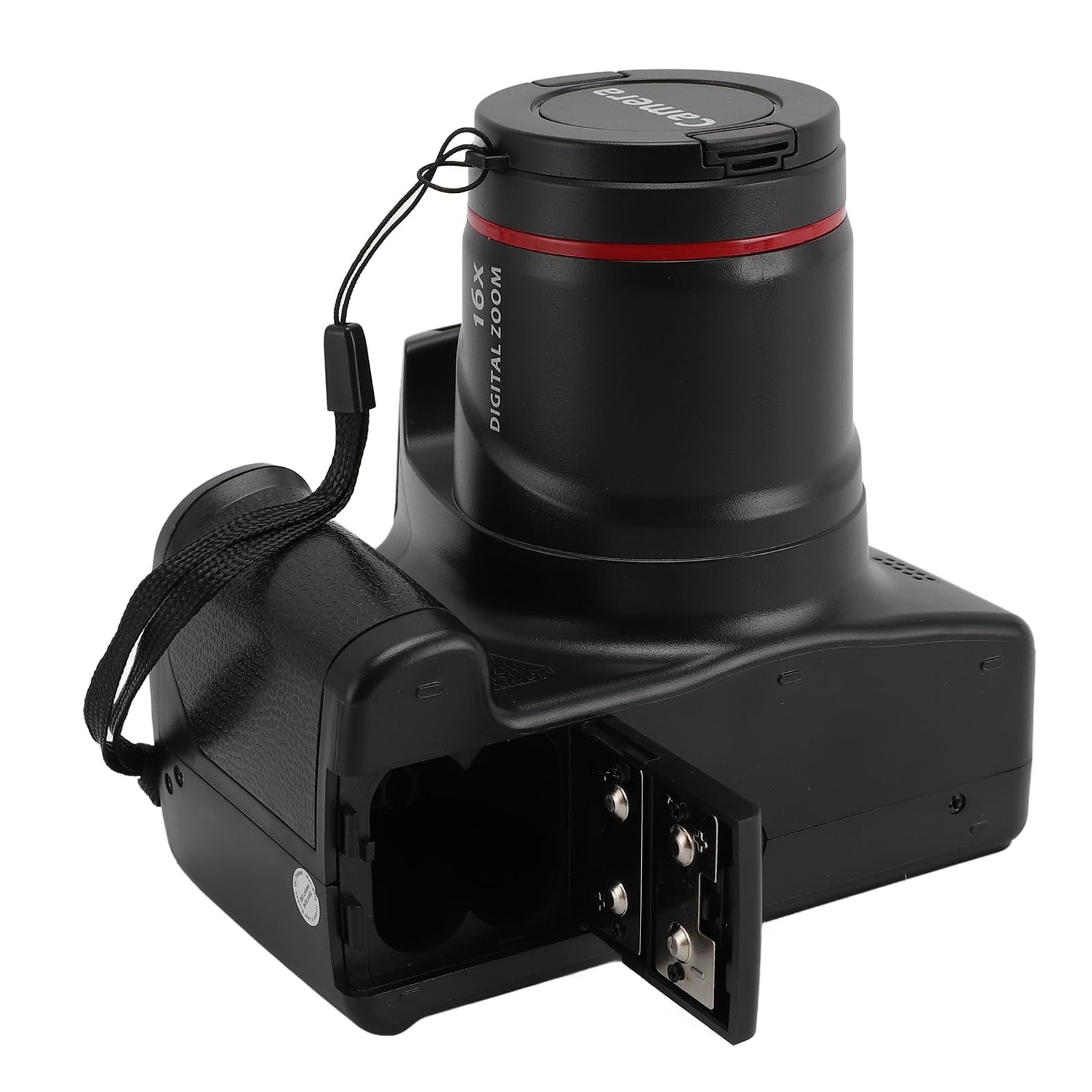 Fabater Fotocamera Digitale per Fotografia, Fotocamera per Vlogging 1080P 16MP con Schermo da 2,4", Zoom Digitale 16X, Fotocamere Compatte Portatili per Bambini Adolescenti Adulti
