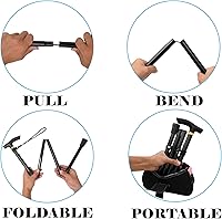 Vista 5 de Bastón plegable de aluminio ligero Comfkey - Bastón de viaje plegable y ajustable con base de goma antideslizante