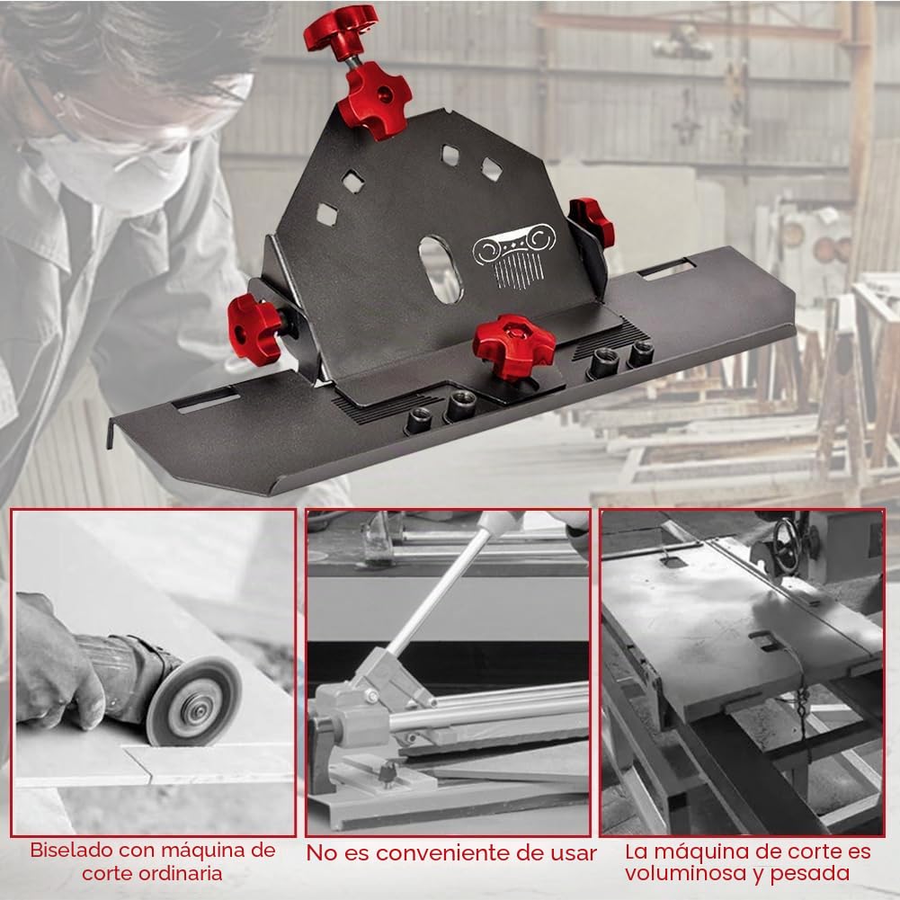 Cortador de ingletes para azulejos, cortador de 45 grados, para 115/125 mm