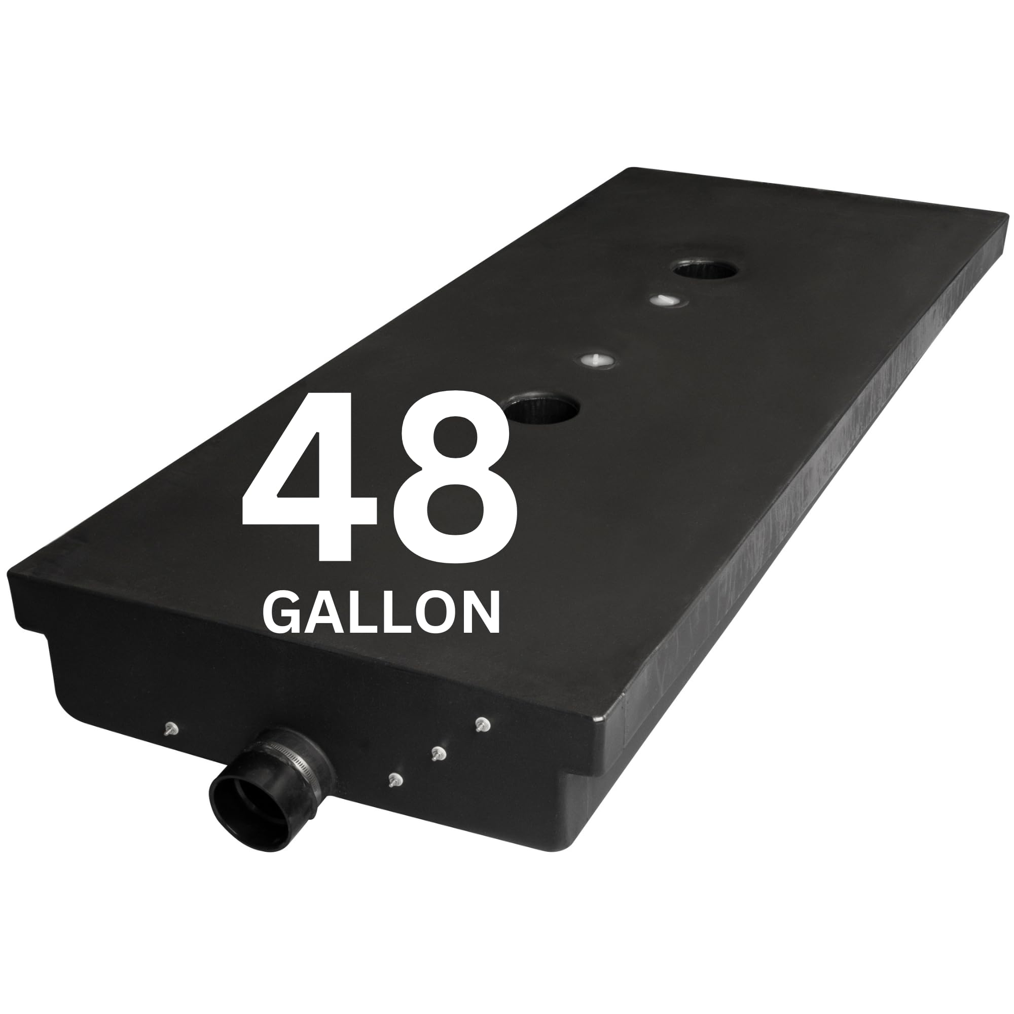Photo 1 of Ameri-Kart 48 Gallon RV Black Water Tank, Leak-Proof RV Water Storage Tank for Toilets in Campers, Trailers, Motorhomes, and RVs, End Discharge, 70" x 28" x 8" (HT-1103)