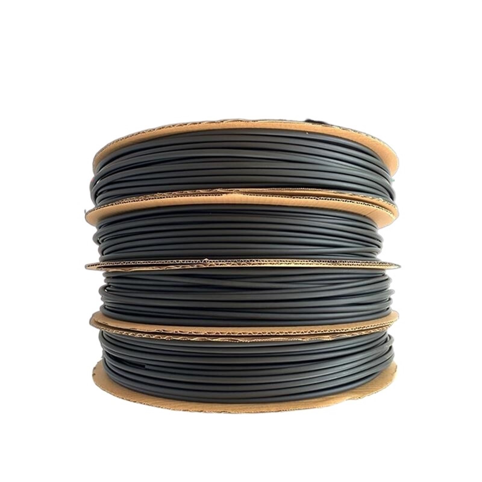 flexiable rubber Heat shrink tubing diameter 0.6mm 0.8mm 1mm 1.5mm 2mm 2.5mm 3mm 3.5mm 4mm 4.5mm Sleeving Connector Repair 10 meter drain elastic (Color : 2.5mm)