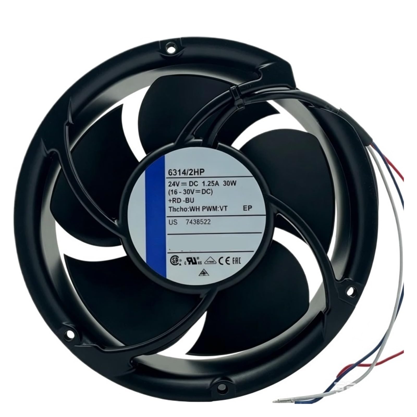 UITGVDQAT 6314/2HP axial flow fan 24V 30W 1.25A