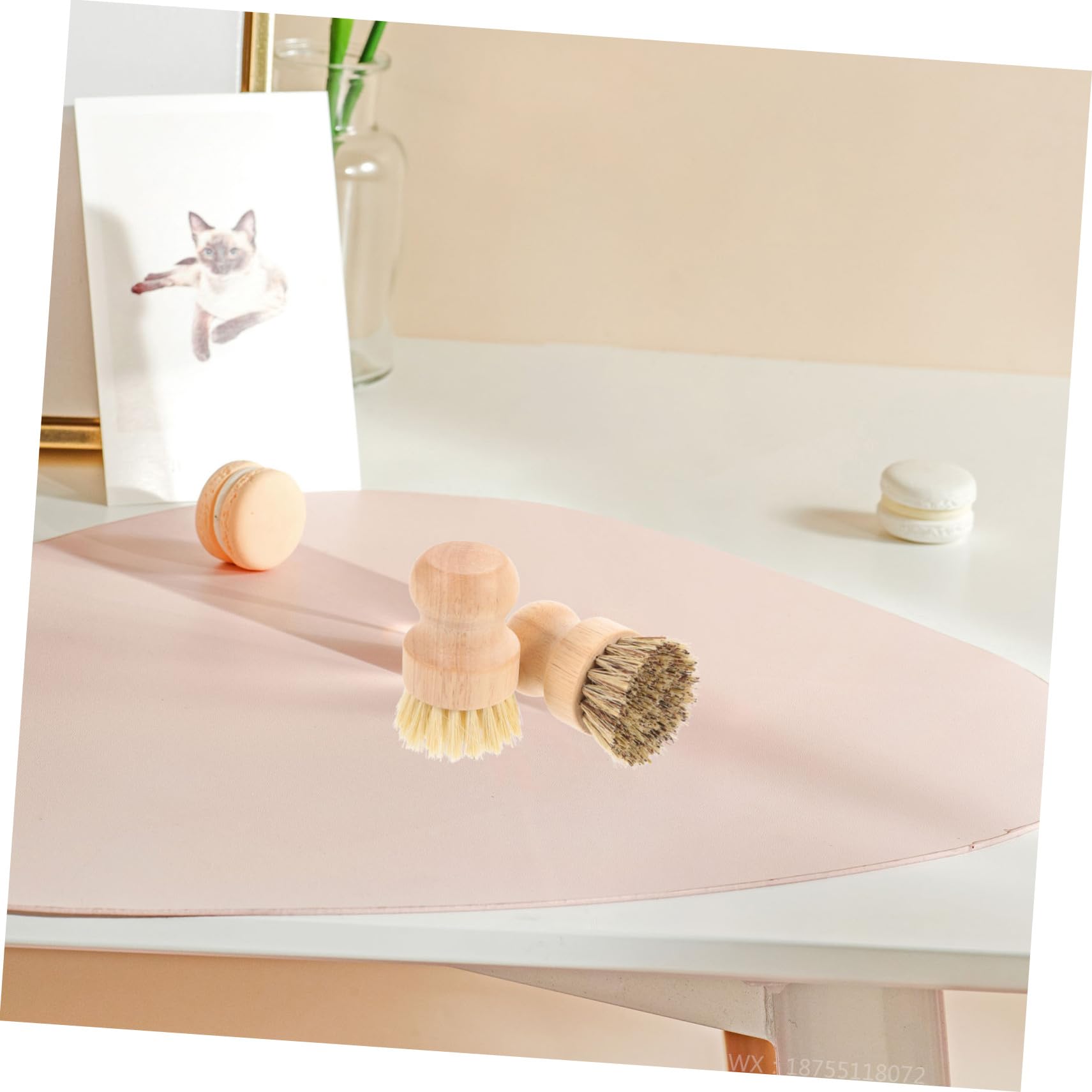 Beaupretty 6piezas Cepillos De para Fregar y Ollas De Cepillos De Cocina De Madera Cerdas Ecológicas para Limpiar Fregaderos y Utensilios De Cocina