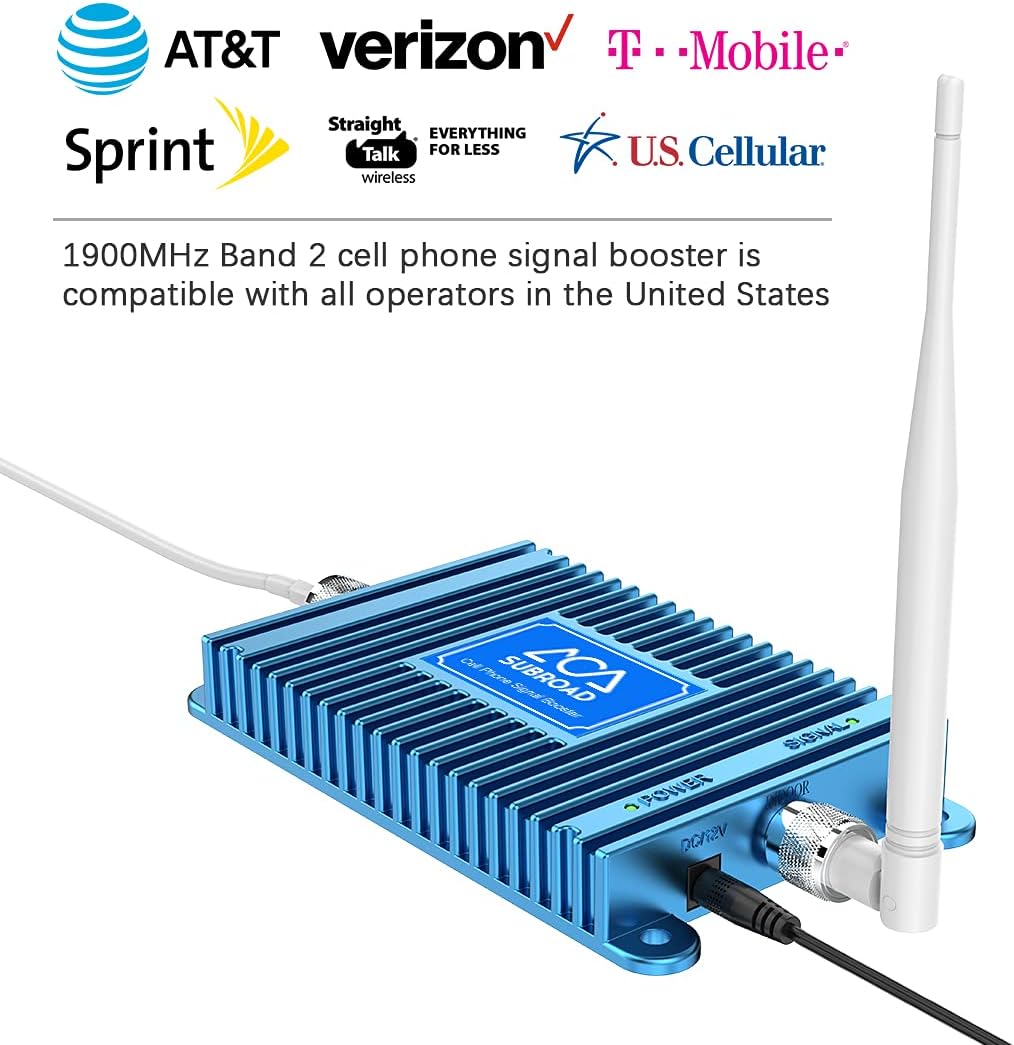 cell phone signal booster home and office up to 3000 sq ft boost 3g 4g lte 5g signal on band 225 1900mhz cellular signal booster for verizon att