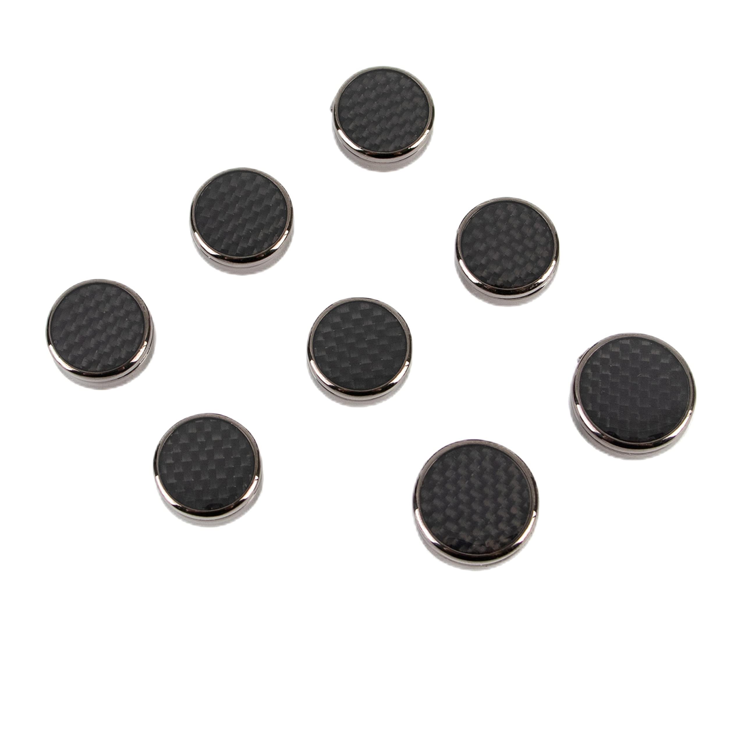 8Pcs Button Covers for Mens Shirts, Tuxedo Fake Studs