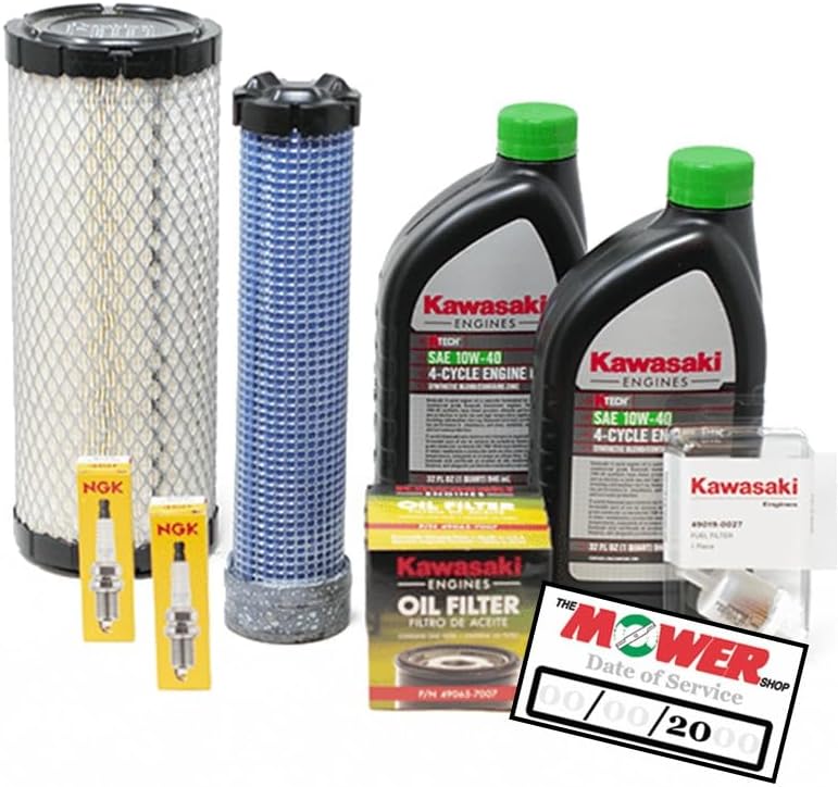 The Mower Shop Tune Up Kit for FX Series Engines Featuring Air Filter 11013-7044/11013-7045 and Oil Filter 49065-0721 (99969-6527)