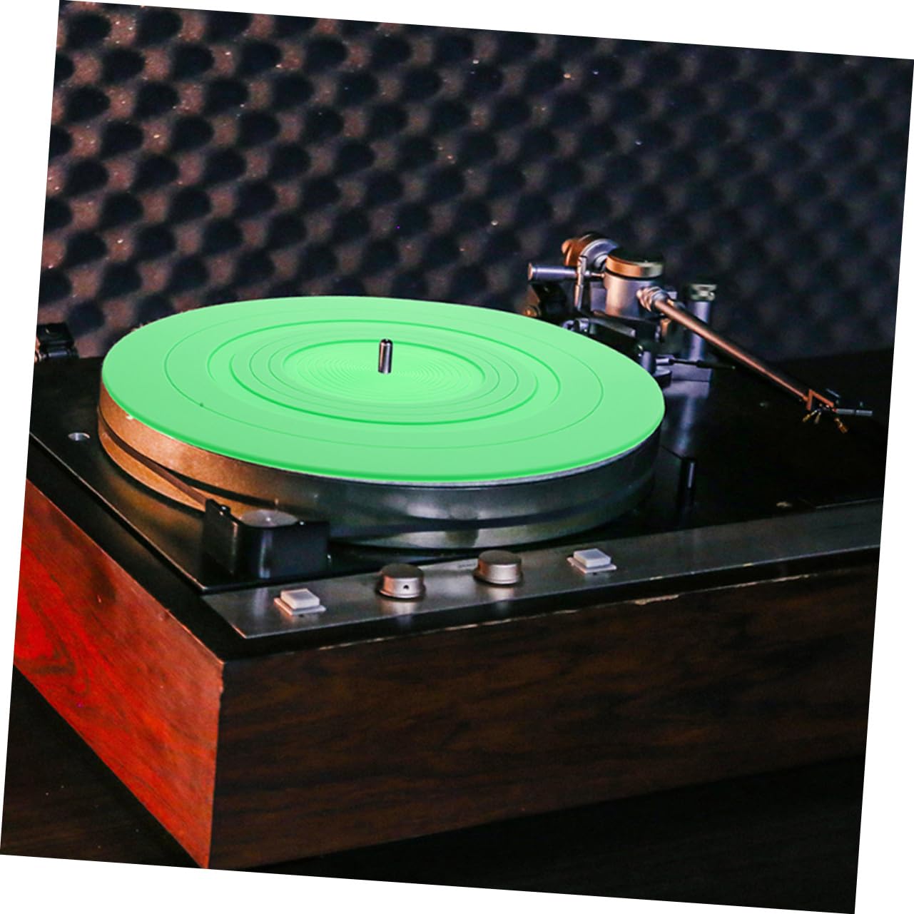 Alfombrilla de Silicona para Discos de Vinilo 2 Piezas Verde