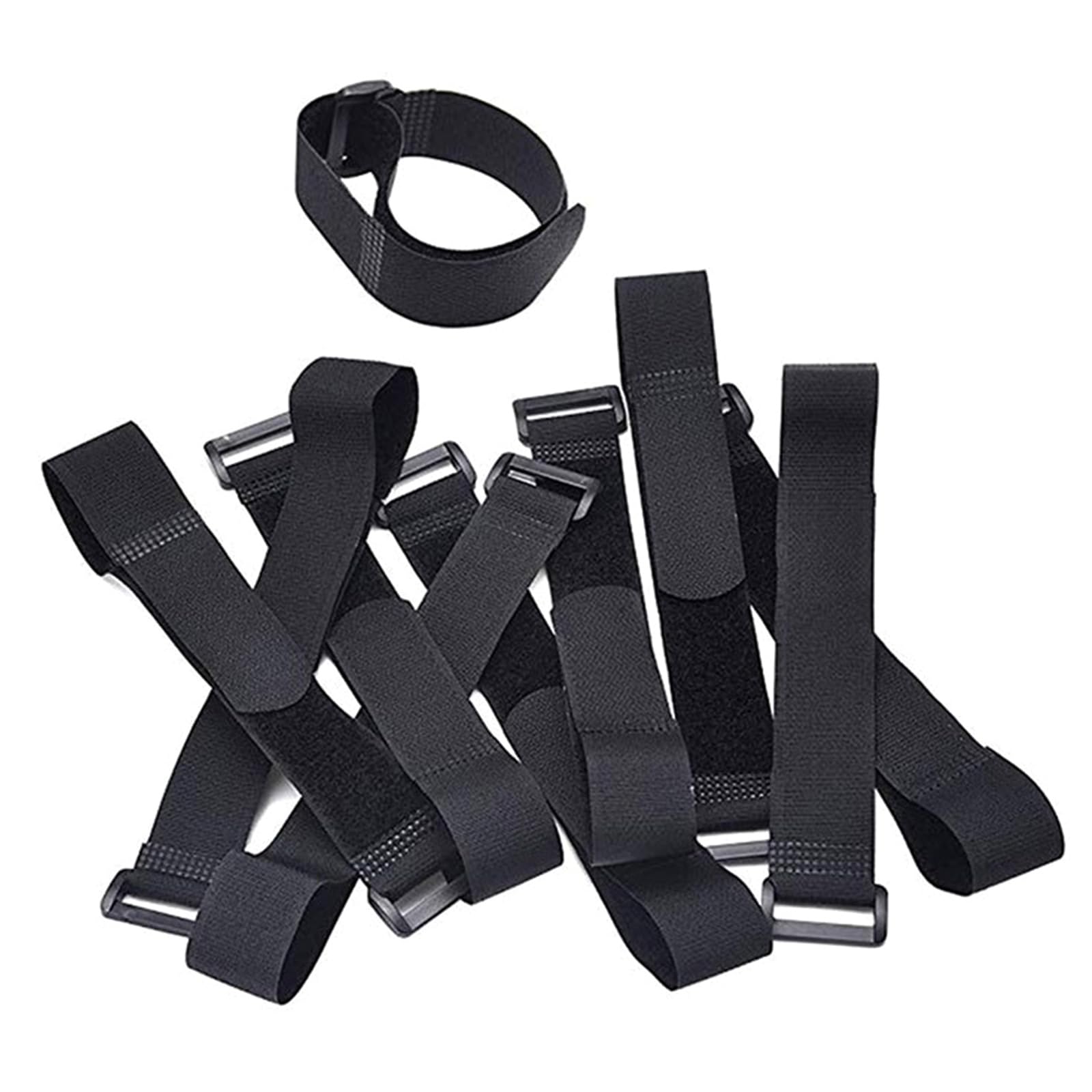 10 cinghie multiuso per cavi, riutilizzabili, in nylon, regolabili, estendibili, regolabili, estendibili, cinghie di fissaggio, 40 cm