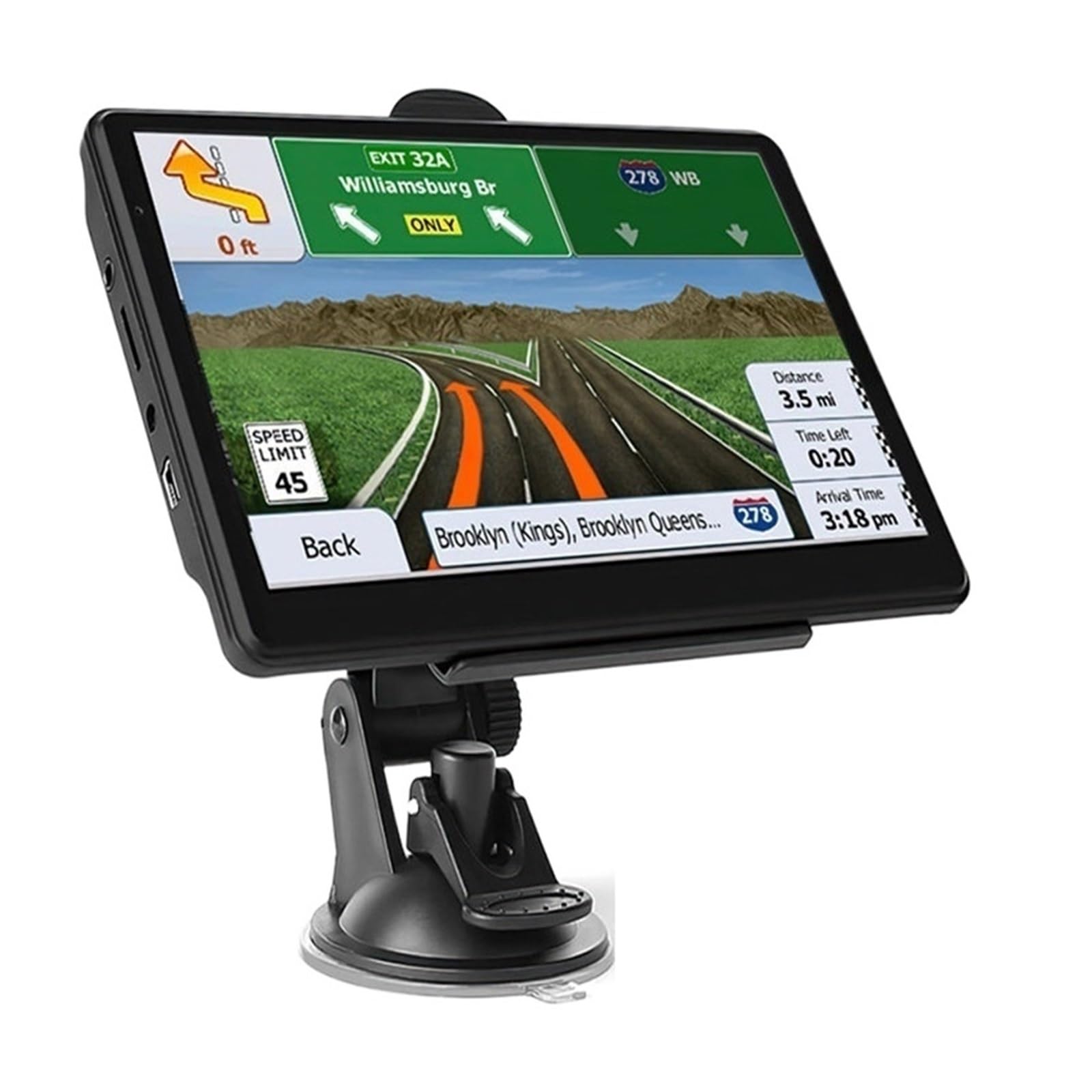 Nawigacja satelitarna 7-calowy Ekran Dotykowy Nawigacji Samochodowej Navigator Truck Sunshade Sat Nav