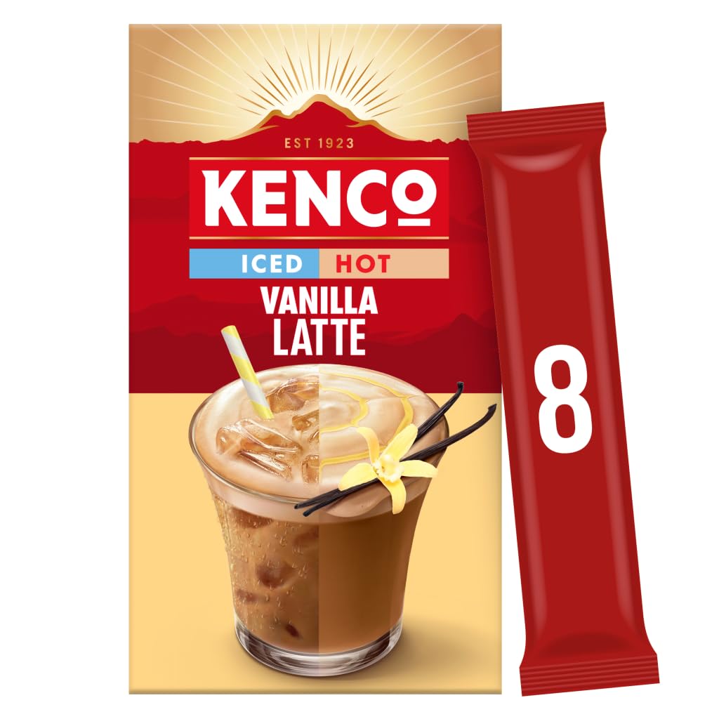 Kenco Iced Latte Vanilla Instant Coffee 8 x 21.3g 170.4g