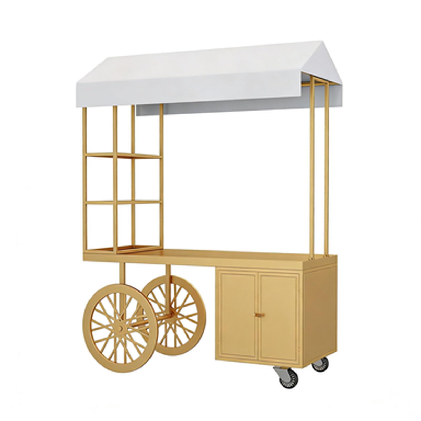 Banco di mostra portatile della stalla di mercato con il baldacchino del parasole per il carrello all'aperto del fornitore, cibo di strada & gli eventi