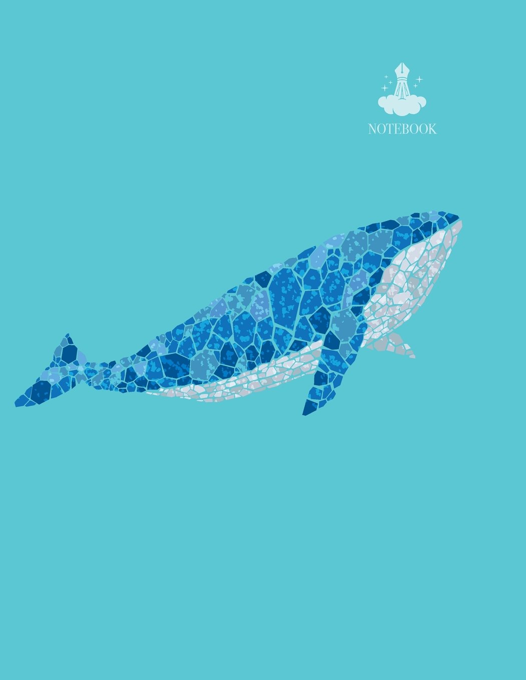 Notebook: Whale cover and Dot pages, Extra large (8.5 x 11) inches, 110 pages, notebooks and journals: Volume 1 (Whale notebook,)