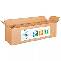 Vista 101 de IDL Packaging Cajas para envío de cartón corrugado cúbicas de 10 pulgadas de largo x 10 pulgadas de ancho x 10 pulgadas de alto (paquete de 5)