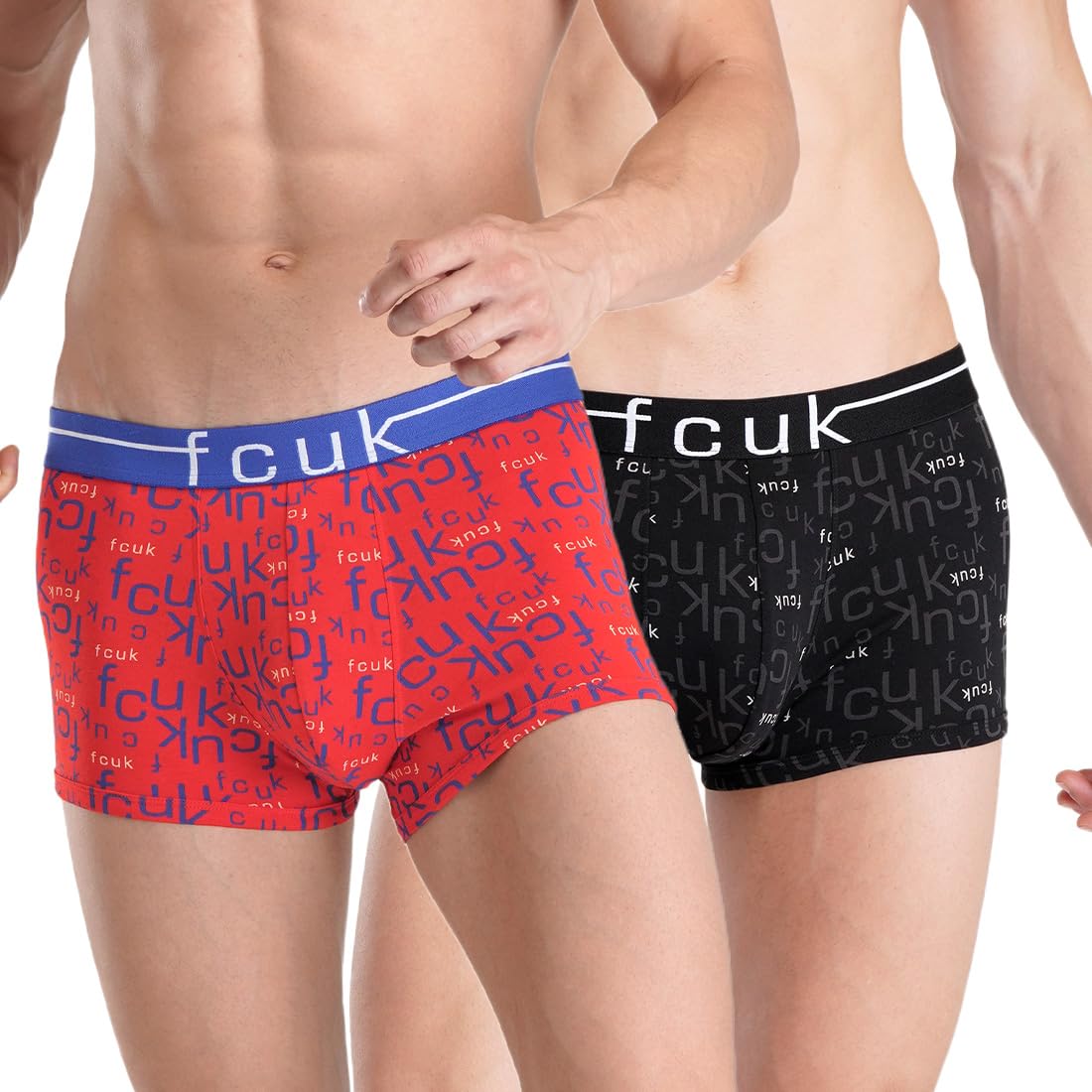 Buy FCUK Flex Tottenham, Men's Printed Trunks Pack of 2 at Amazon.in