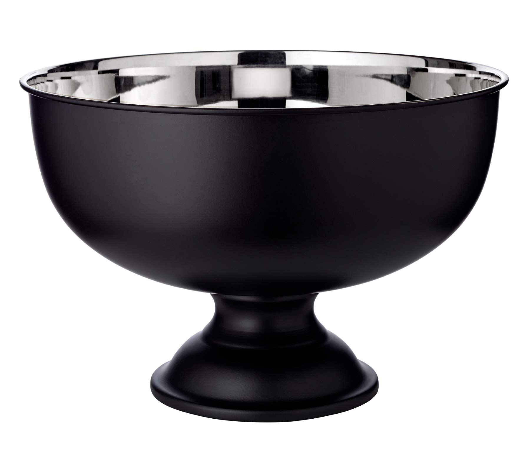 EDZARD Champanera Pearl (Ø 36 cm, H 25 cm), acero inoxidable, de doble pared, para 5 botellas – enfriador de botellas grande, enfriador de vino, cubitera grande