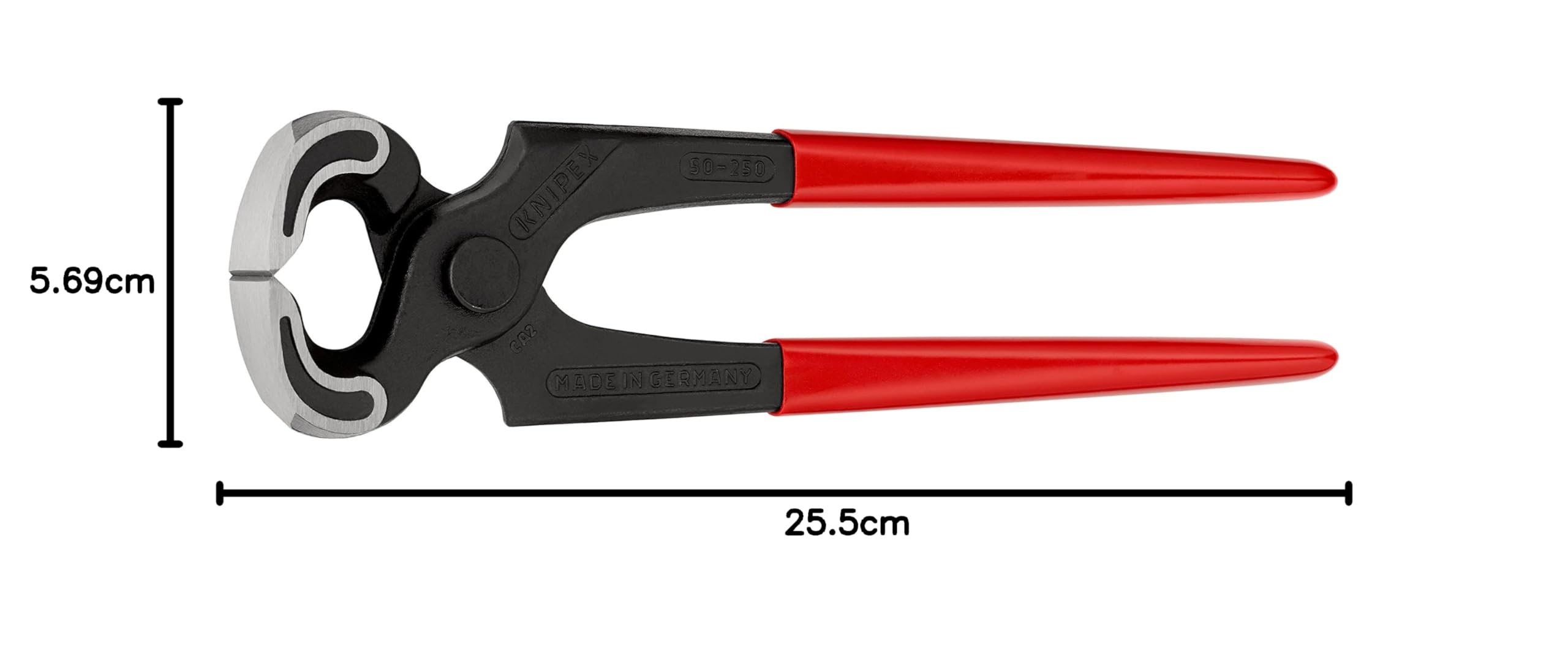 KNIPEX Tenaille de menuisier gainées en plastique 250 mm, 50 01 250