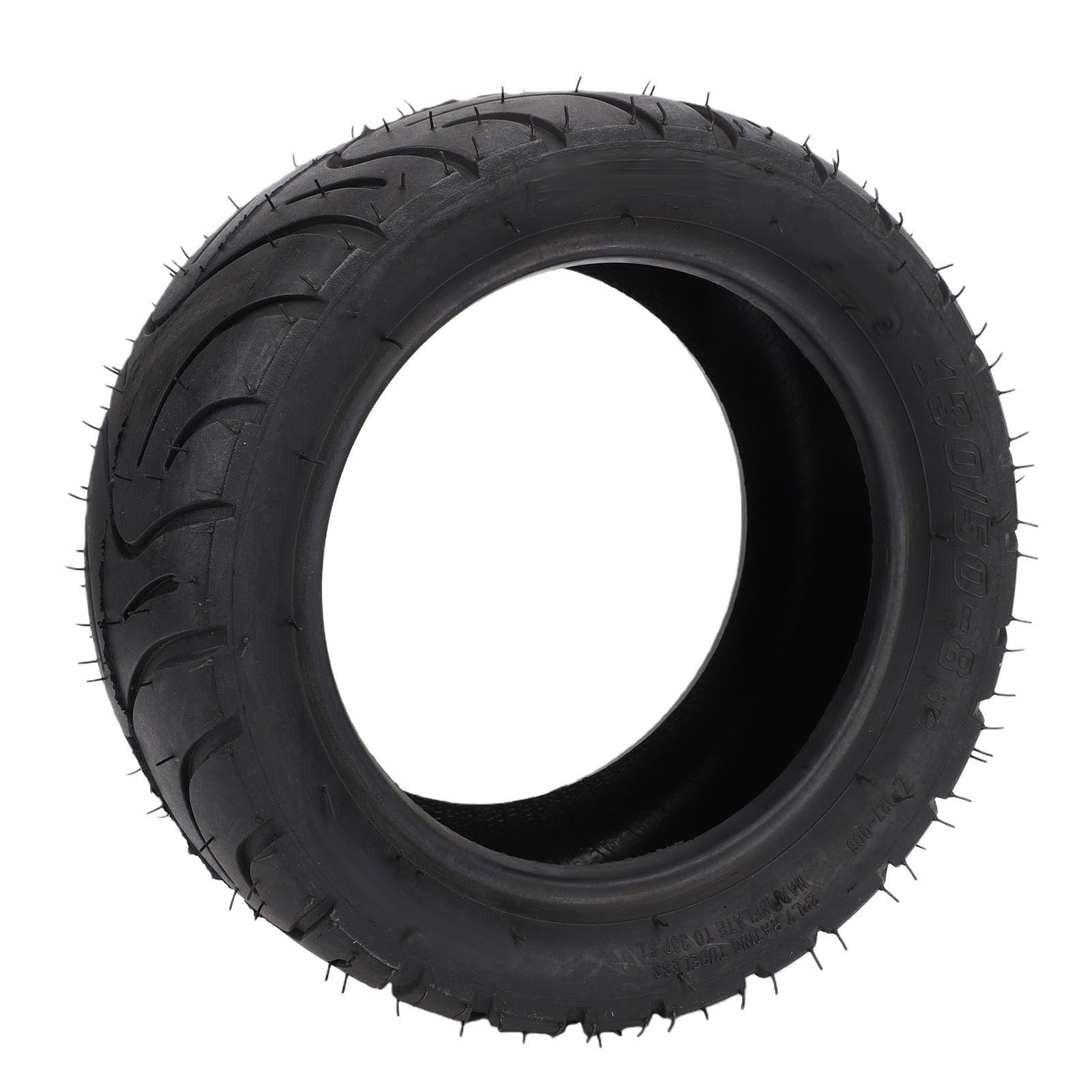 Neumático Trasero 130/50-8, Repuesto de Goma sin Cámara a Prueba de Pinchazos de 8 Pulgadas para Bicicletas Monkey Z50 Z50A Z50J, Patrón de Banda de Rodadura Todo Terreno